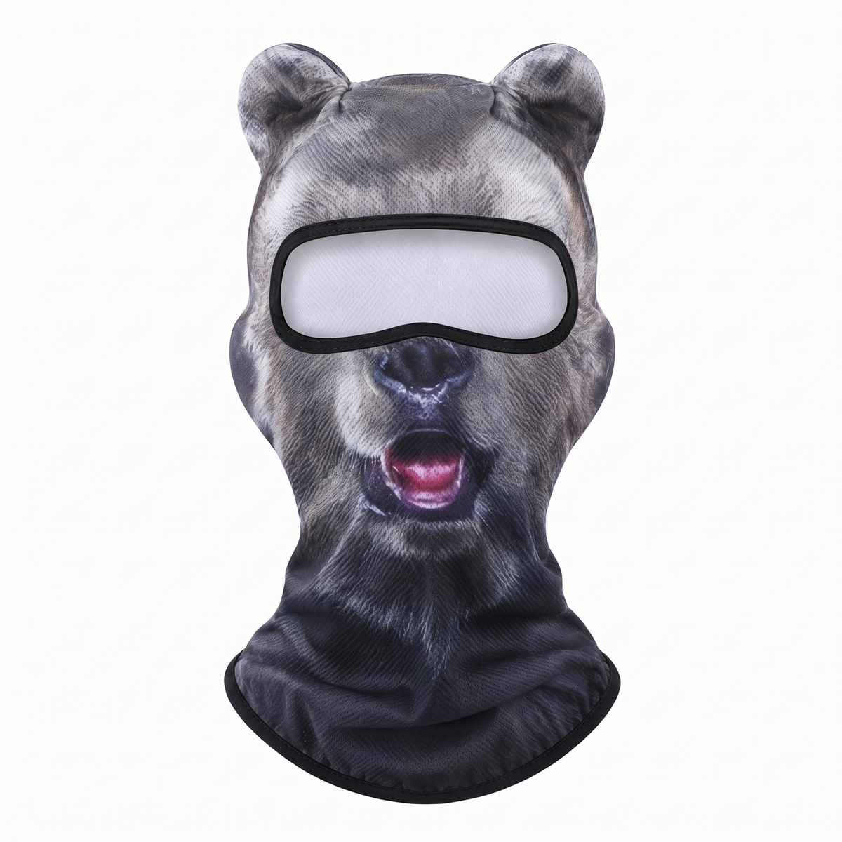 3D Skidmask med Öron – HD Tryck
