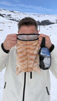3D Skidmask med Öron – HD Tryck